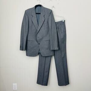 Jones New York Gray Merino Wool Suit Set Men’s Size 32x30